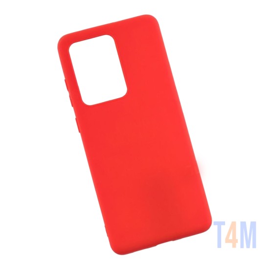 Capa de Silicone para Samsung Galaxy Note 20 Ultra Vermelho